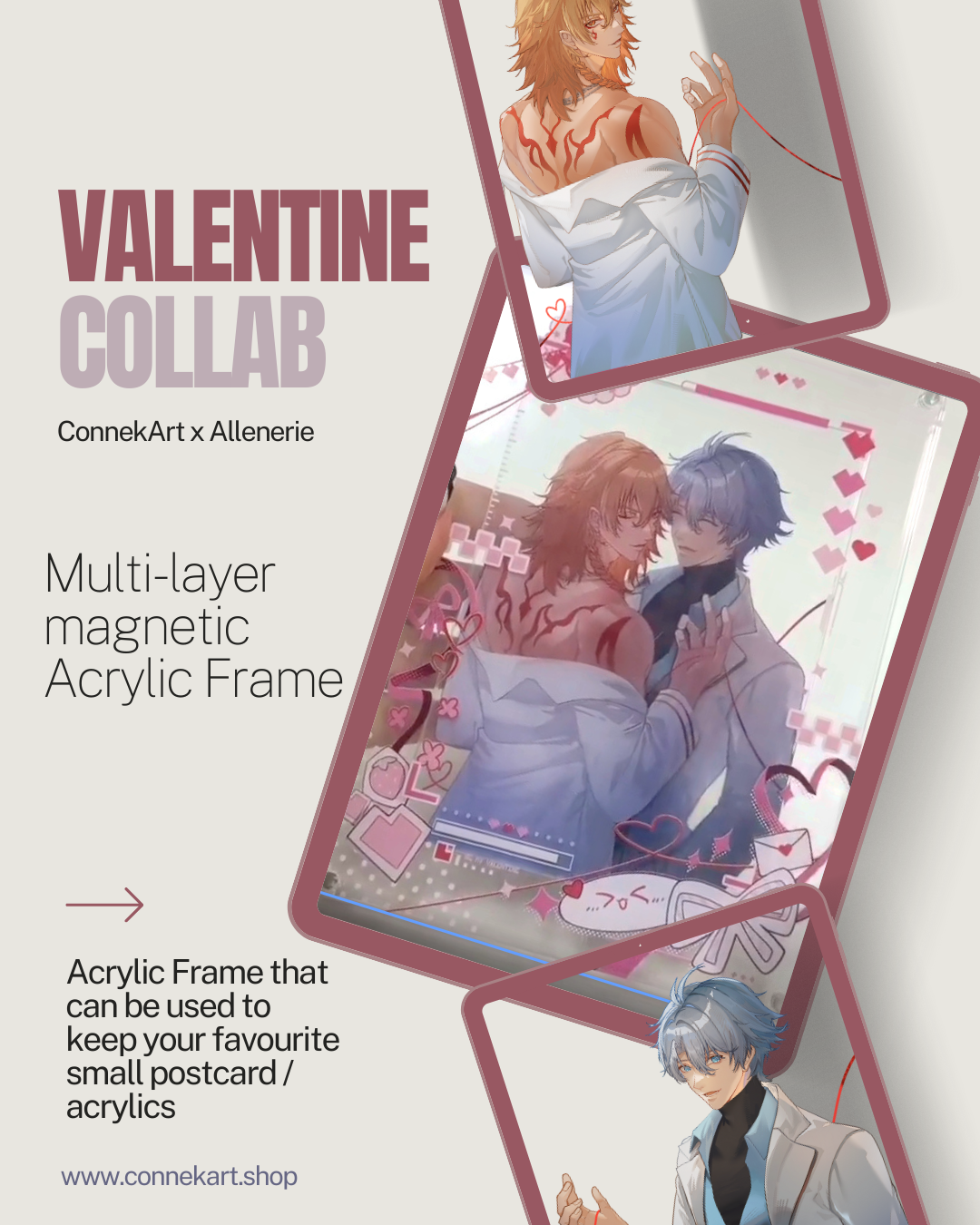 [PRE-ORDER] Phainon & Mydei Valentine Acrylic Frame